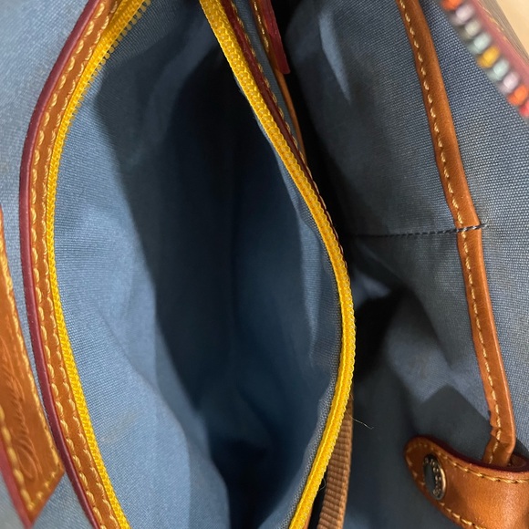 Dooney & Bourke Black Multicolor Logo Shoulder Bag - Picture 13 of 16